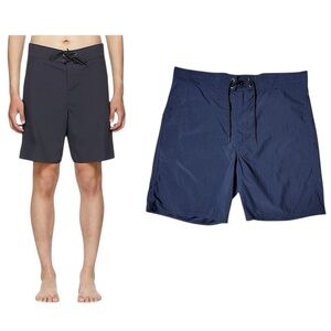 Ralph Lauren RRL Navy Twill Drawstring Swim Trunks Board Shorts size 38